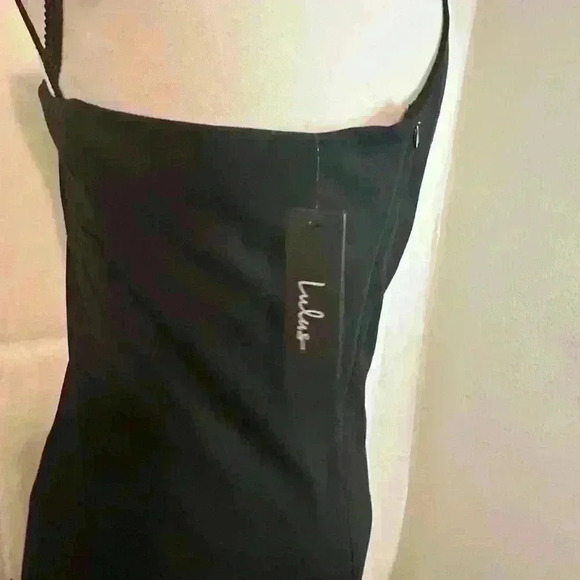 Lulus Good Times Only Black Fitted One-Shoulder Maxi Dress Women's Size M - Picture 12 of 12